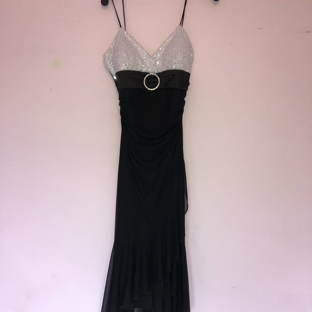 Black formal homecoming dress